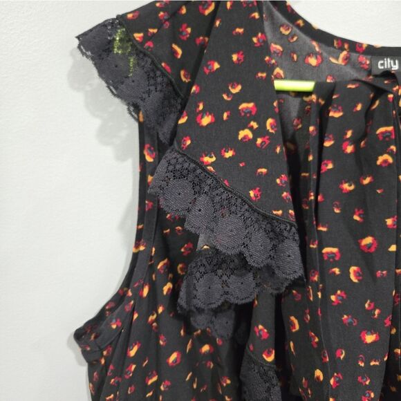 🐢 City Chic Black and Yellow-Size 18- Midi Dress. Like New! - Picture 11 of 13